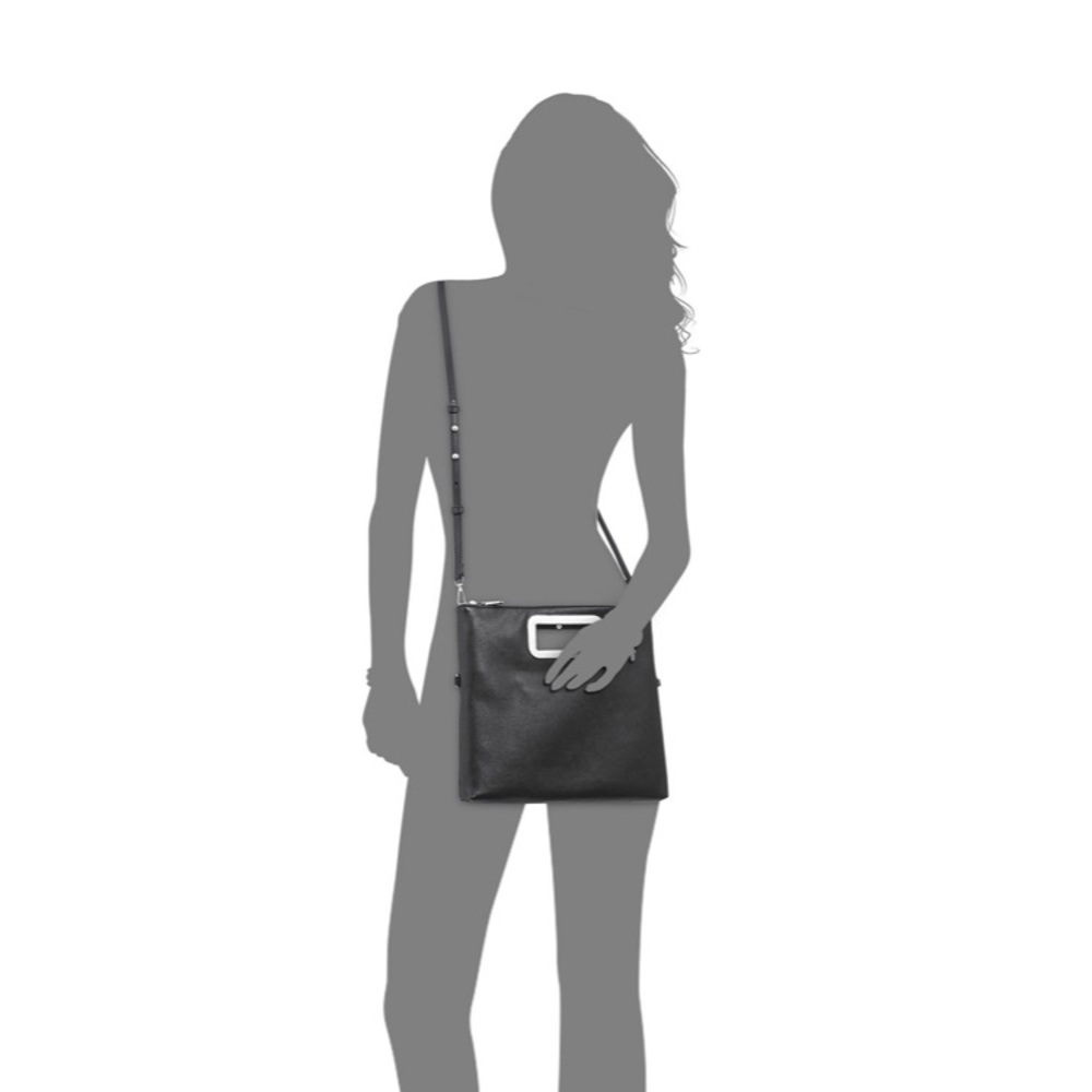 Snake embossed INC Open Handle Clutch Crossbody - Picture 4 of 7